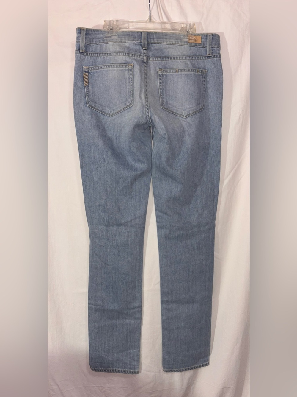 PAIGE Light Blue Skinny Jeans with Crystal Accents - Picture 3 of 3